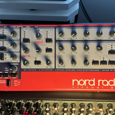 Nord 2X Rack 20-Voice Rackmount Virtual Analog Lead Synthesizer 2003 - 2014 - Red