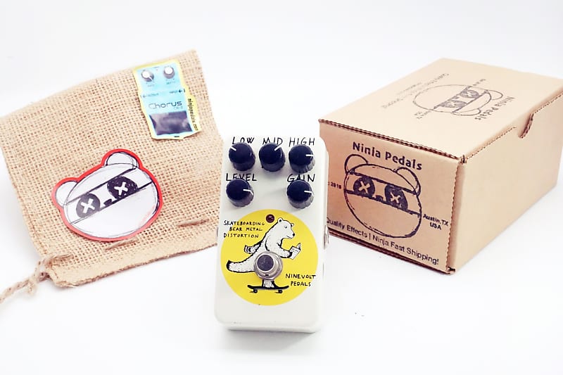 レア/Ninevolt pedals Skateboarding bear良歪み NINEVOLT PEDALS SKATEBOARDING BEAR METAL DISTORTION