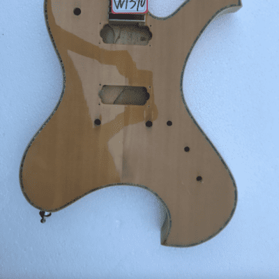 Natural Glossy Finish Guitar Body with Maple Neck and Rosewood Fingerboard image 1
