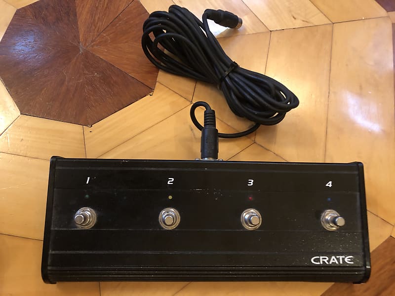 Crate BVFS4 4 Channel Button Foot Switch Pedal for Crate Reverb