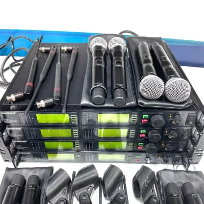 Shure UR4D+ Dual Wireless Receiver W/(2)URUR2 Handheld Transmitters #2416 (One)THS image 1