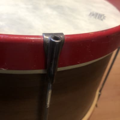C.G. Conn snare drum 1940-1950 red/brown image 2