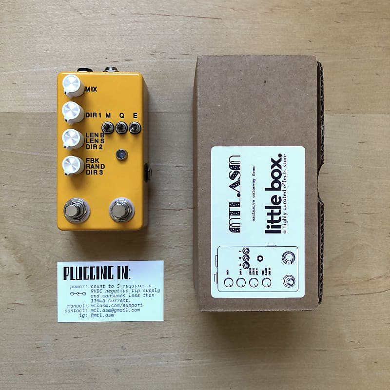 Montreal Assembly Count to Five Delay / Sampler, LittleBoxEffects Limited  Edition, mint 2022 - Yellow | Reverb