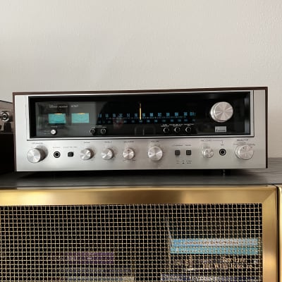 Sansui 6060 Stereo Receiver 1976 Silver/Wood image 2