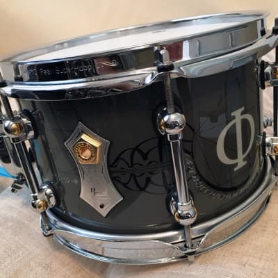 BUNDLE:  MINT Pearl Mike Mangini 6x10, AUX popcorn snare, mount, clamp, PureSound, AHEAD bag image 1