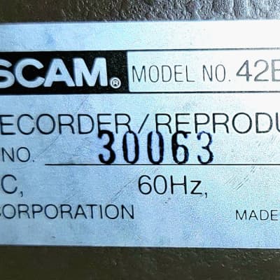 TASCAM 42B-NB Serviced w/Shop Receipt Open Reel 1/4" Mastrering Recorder s/n 30063 image 13