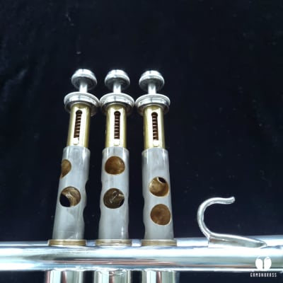 Lightweight Yamaha YTR 738 Large Bore (.463 ) 5`` bell trumpet gamonbrass image 19