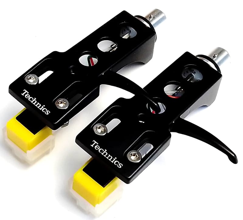 2 x Technics Headshell + Audio Technica AT3600L Cartridges