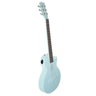Enya Nova Go Carbon Fibre Acoustic Guitar, Blue image 4