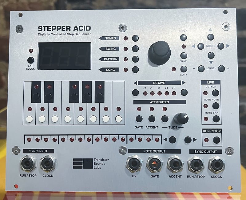 Transistor Sounds Labs STEPPER ACID eurorack step sequencer MINT