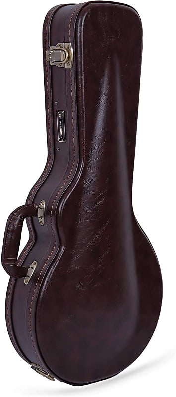 Crossrock CRW600MF F-body Mandolin Deluxe Wooden Hard Case with Leather Look No Fearing in Traving image 1