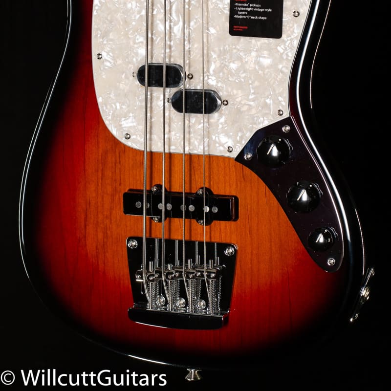 Photos - Guitar Case / Bag Fender Mustang Bass 3 Color Sunburst 3 Color Sunburst new 