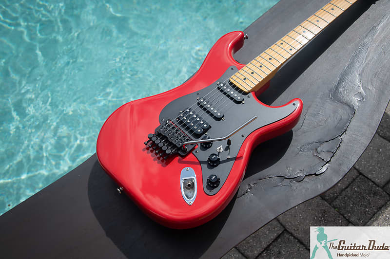 1980's Kramer JK-3000 - Radiant Red - Made in Japan - w Hard