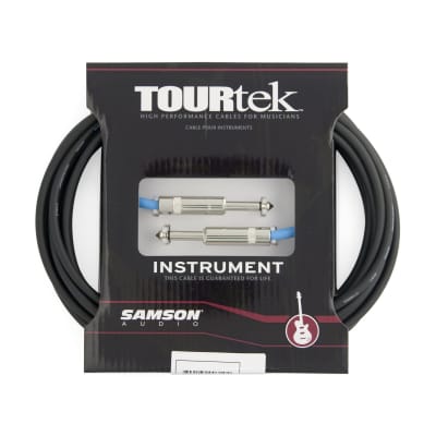 Tourtek TI10 1/4" Instrument Cable, 10ft, Straight-Straight Connectors image 2