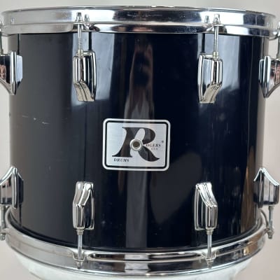 Rogers 24/12/13/14/15/16" 70's "Big R" Drum Set w/ 5x14" Dynasonic & Hardware - Black image 8
