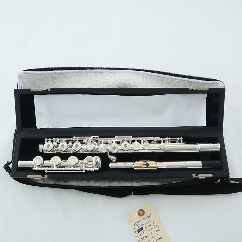 通販サイト一覧 Flute PF-665 Model Pearl Solid 47780 SN Headjoint Silver 管楽器・吹奏楽器