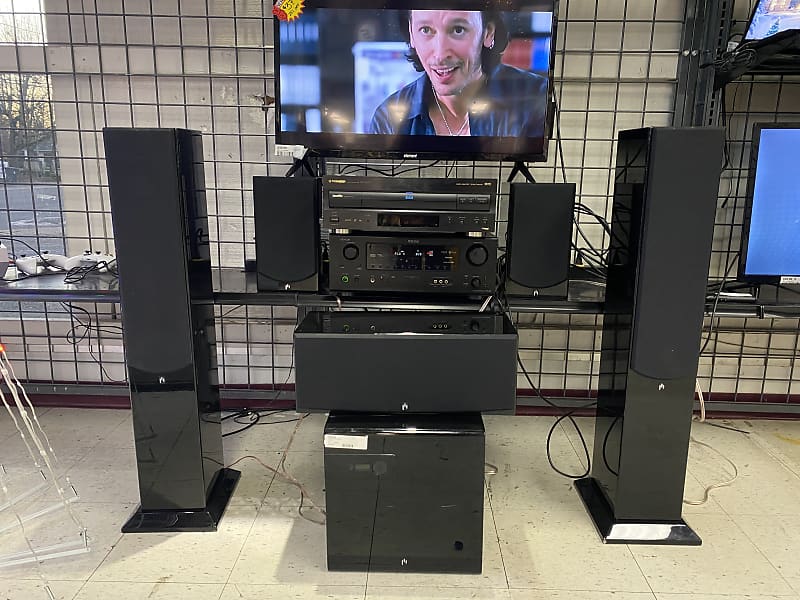 Aperion Intimus 5T 6 Piece Surround Sound System Early 2000’s - Black  			