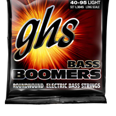 1 Set GHS L3045 Bass Boomers Light Gauge Long Scale Bass Guitar Strings 40-95 image 1