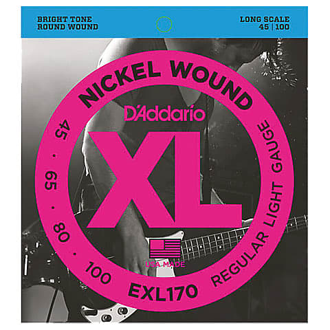 D'Addario EXL170 Nickel Wound .045-100 image 1
