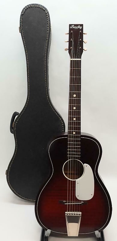 Barclay Acoustic Guitar Right Handed 6 String Vintage Perfect Exterior Tested No Issues image 1
