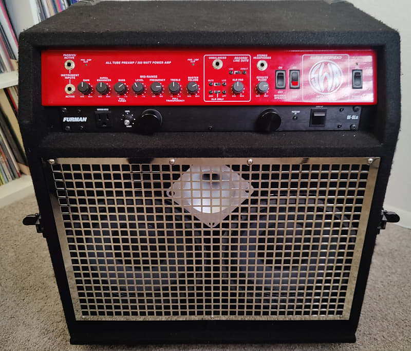SWR Super Redhead 350w Bass Guitar Combo Amp + Furman Power Reverb
