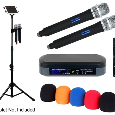VocoPro TabletOke-2MC Digital Karaoke Mixer w/ Wireless Mics and Bluetooth Receiver/ Pro TabletStand image 1