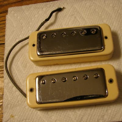 Gibson Les Paul Mini Hum bucker pickups 1969 1970  with covers image 1