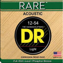 DR Strings RPM12 Rare Bronze Acoustic Guitar Strings 12-54