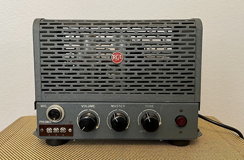 RCA MI12236 Vintage Harmonica/Guitar Tube PA Head Amplifier Reverb