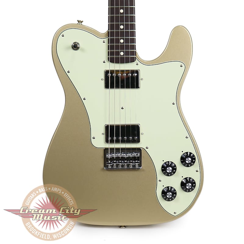 Fender Chris Shiflett Telecaster Deluxe with Rosewood - Shoreline Gold image 1