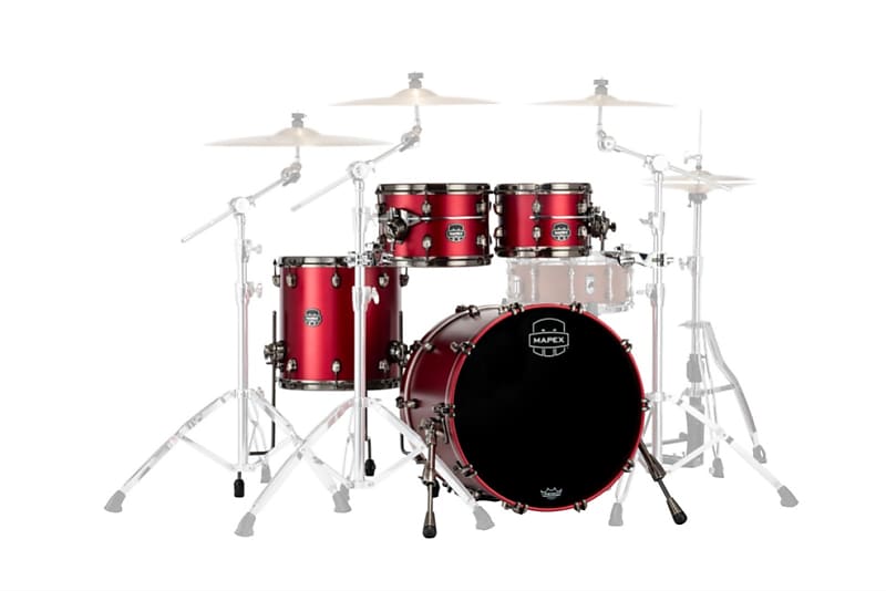 MAPEX - SE504XMBPA Saturn Evolution Maple Fusion 4 Pezzi Tuscan Red image 1