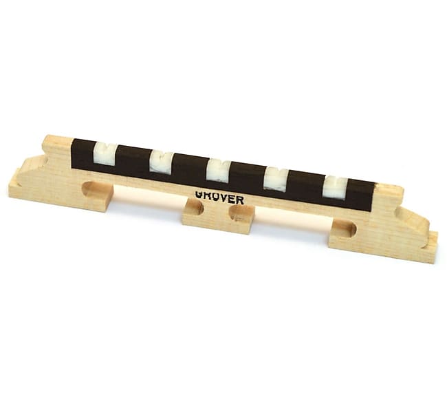 Grover 95 5 String 1/2" Acousticraft Banjo Bridge w/ Bone Inserts image 1