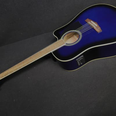Ibanez PF15ECE-TBS Performance Series Acoustic Electric Dreadnought Size Spruce Top BLUE BURST Active EQ image 2