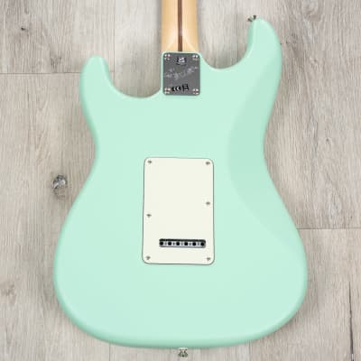 Fender American Performer Stratocaster HSS Guitar, Maple, Satin Surf Green image 4