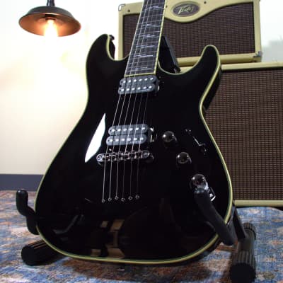 Schecter C-1- Blackjack - Electric Guitar – Gloss Black – W/Gigbag image 3
