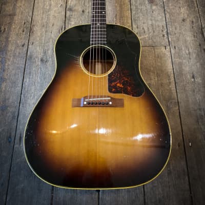 1956 Gibson J-45 Jumbo Acoustic in Sunburst finish & case image 8
