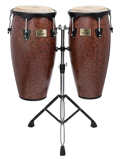 Tycoon Percussion Supremo Series Marble Finish Congas 10" & | Reverb