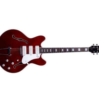 Vox BCS66CR Bobcat S66 Semi-Hollow (Cherry Red) Electric Guitar