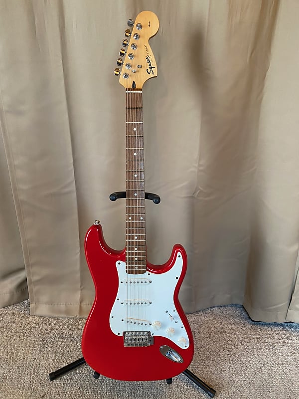 Fender Squier Strat Affinity Stratocaster 2002 Red Reverb