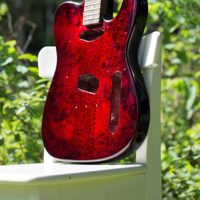 Telecaster "Bloody Sunset" (Only Body) image 1