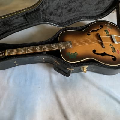 1940's Del Oro Archtop Acoustic w/Dice & 4 Leaf Clovers  RARE !! image 15