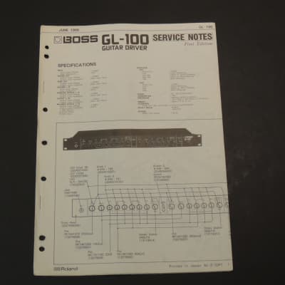 Anyone know when the Boss GL-100 Guitar Driver came out