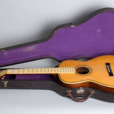 Weymann  Jimmie Rodgers Model 890 Flat Top Acoustic Guitar (1931), ser. #45673, original black hard shell case. image 10