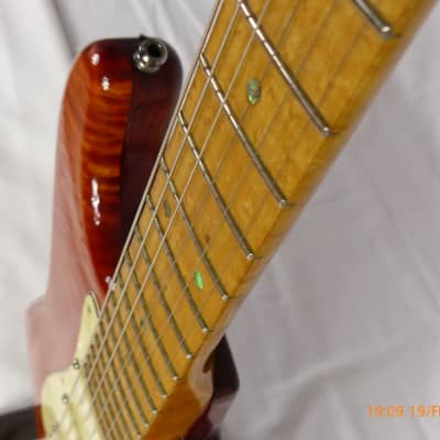 Jerzy Drozd Stratocaster 1996 Trans Amber-Orange image 13