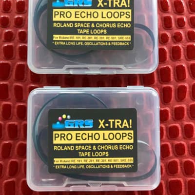 2 Roland Optional Length Tape Loops for Roland Space Echo & Chorus Echo Machines,  TL4m , GRS PRO ECHO 'X-TRA BRAND'