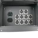 Elite Core FBL10+AC Recessed Floor Box With 10 XLRF + Duplex AC with Back Box