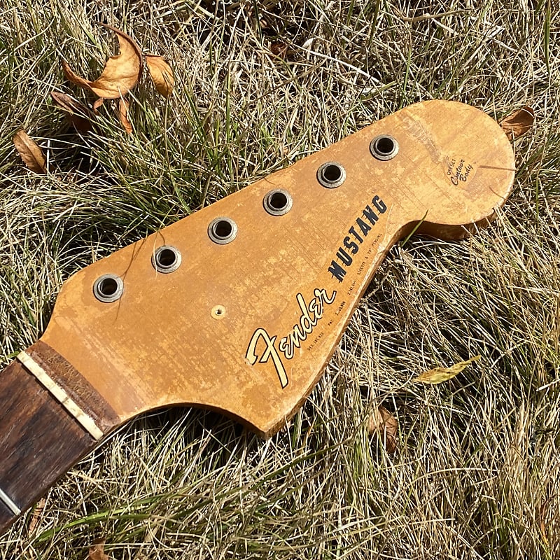 1965 Fender Mustang Neck Slab Board Reverb