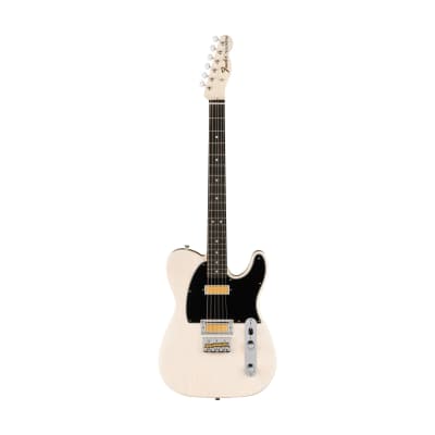 Fender Gold Foil Telecaster Electric Guitar, Ebony FB, White