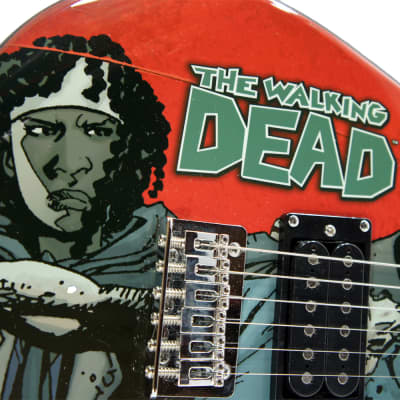 Peavey Walking Dead Michonne Slash Guitar with Walker Strap and Stand image 9