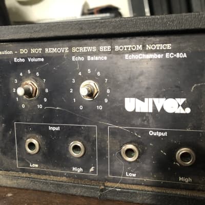 1970’s Univox  EchoMachine EC-80A for parts/restore image 3